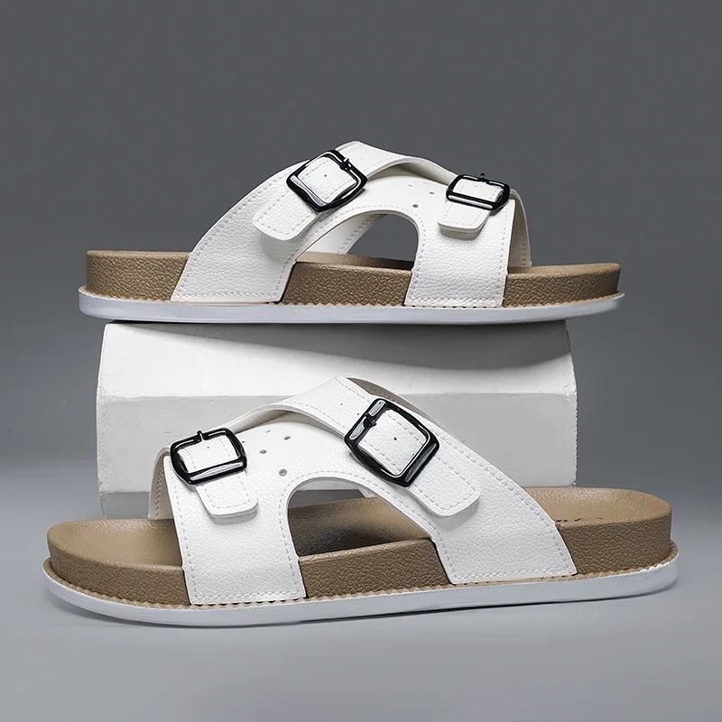Flip Flop Leather Men - Nouvelles pantoufles pour hommes, pantoufles en