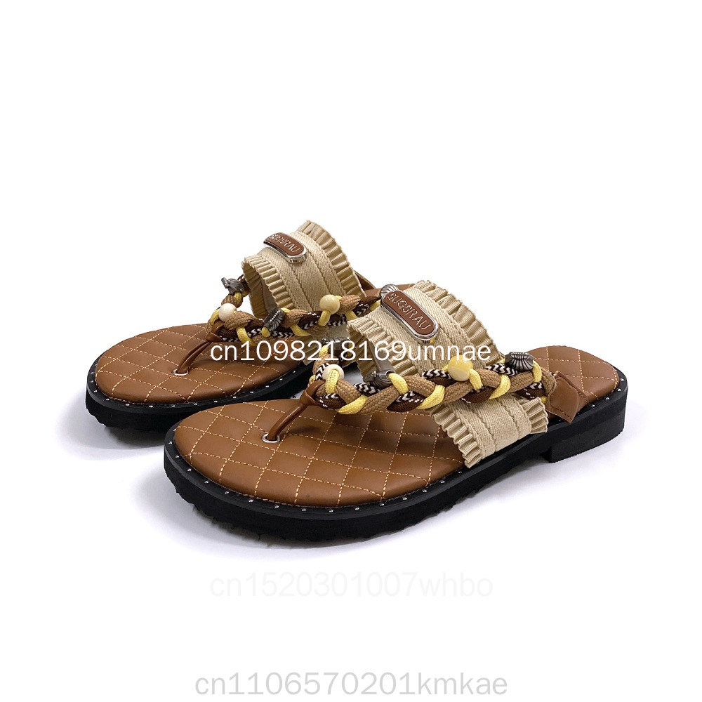 Nouvelles pantoufles rétro tis - Flip Flop Leather Men avis et prix