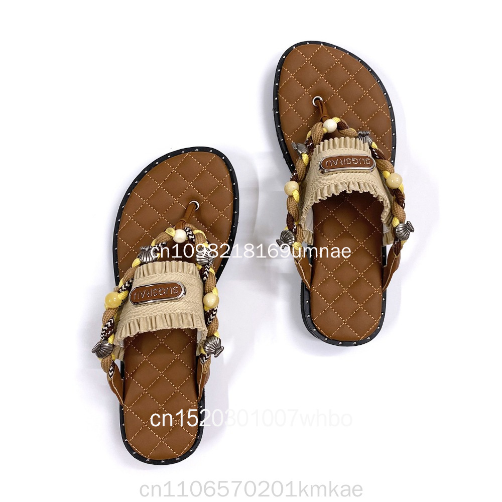 Nouvelles pantoufles rétro tis - Flip Flop Leather Men avis et prix