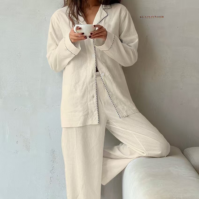 Ensemble de pyjama en coton po - Linen Shirt Breathable avis et prix