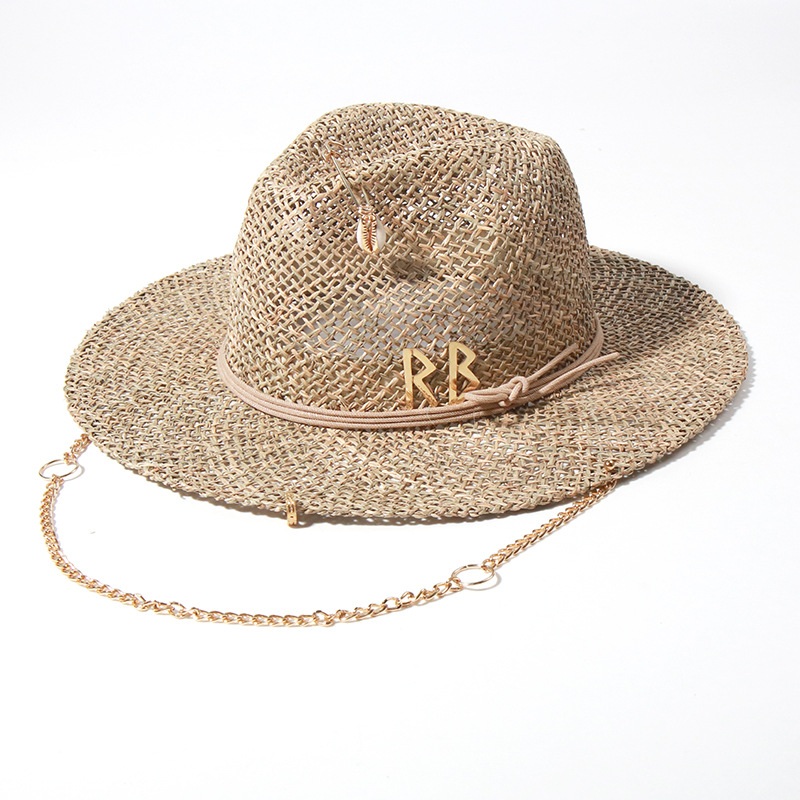 Nouveau Chapeau de Paille Femm - Bucket Hat Straw avis et prix