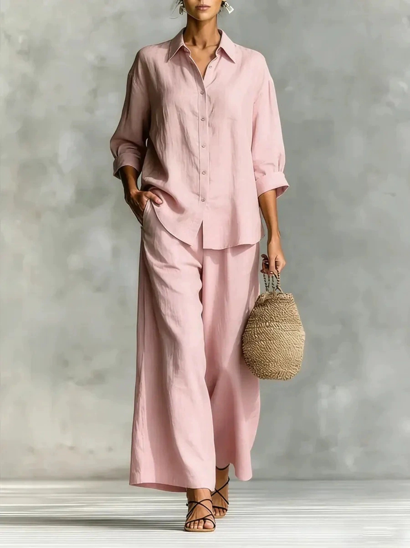 Ensemble décontracté pour femm - Linen Shirt Breathable avis et prix
