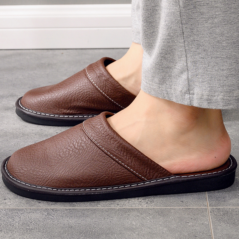 Chaussures d'intérieur en Faux - Flip Flop Leather Men avis et prix