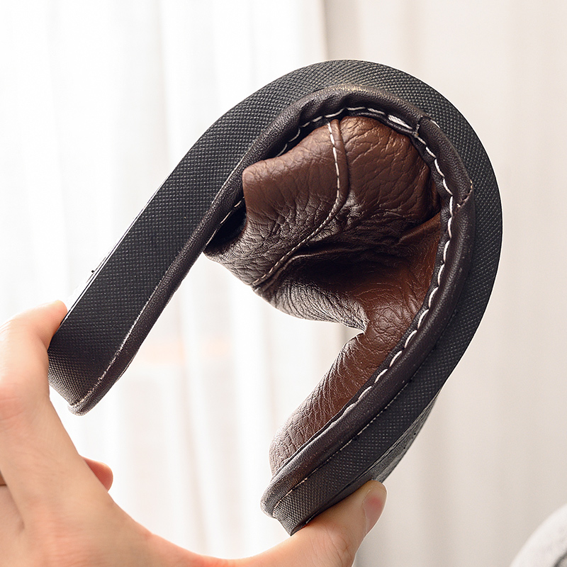 Chaussures d'intérieur en Faux - Flip Flop Leather Men avis et prix