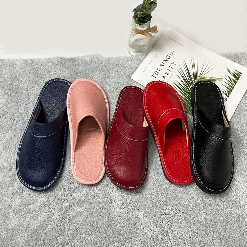 Chaussures d'intérieur en Faux - Flip Flop Leather Men avis et prix